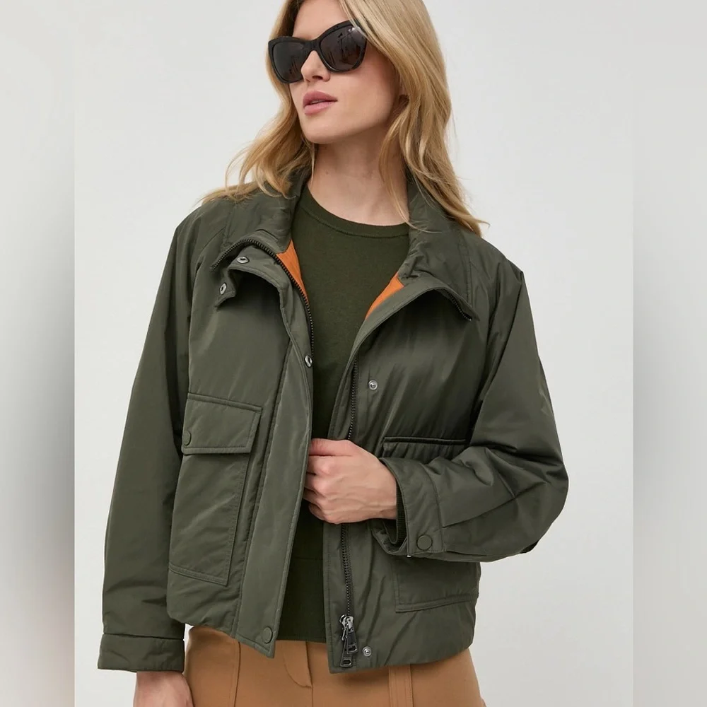 WEEKEND MAX MARA Fiorito Quilted Jacket in Green sz 4 / S BRAND NEW, EXT RARE - Picture 4 of 16